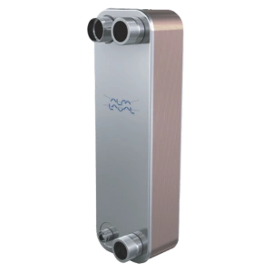 Intercambiador de calor Alfa Laval AC220EQ, dimensiones 868 mm de alto y 191 mm de ancho, presión máxima de 51 barg.