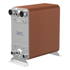 Intercambiador de calor Alfa Laval AC230DQ, 490 mm de altura, 250 mm de ancho y presión máxima de 45 barg.