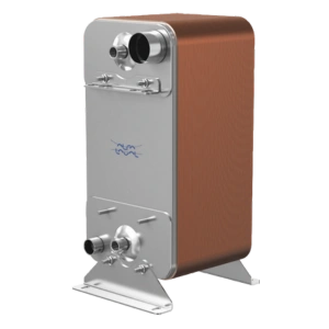 Intercambiador de calor soldado Alfa Laval modelo AC230EQ con dimensiones 490mm x 250mm y presión máxima de 45 barg