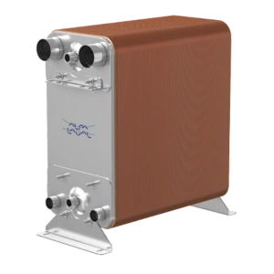 Intercambiador de calor soldado Alfa Laval modelo AC232DQ con dimensiones 490mm x 250mm y presión máxima de 45 barg